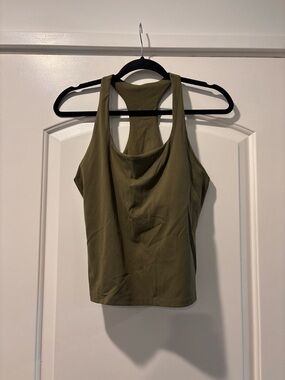 Racerback Tank Top in Olive Green – Women's Active Layer